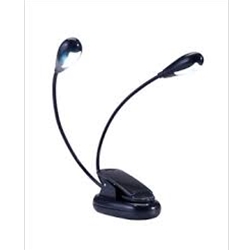 Hamilton 4 LED Dual Gooseneck LED Music Stand Light