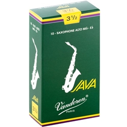 Vandoren Java Green Alto Saxophone Reeds (Box of 10)